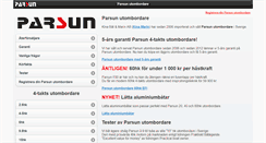 Desktop Screenshot of parsun.se